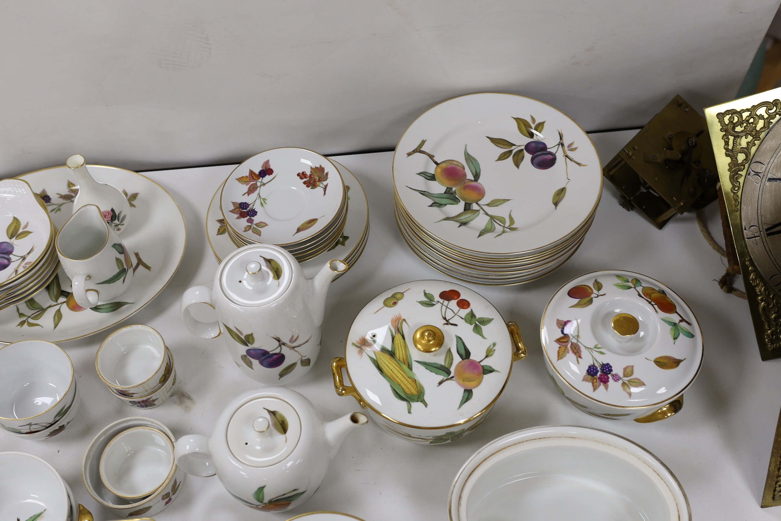 A large quantity of Royal Worcester Evesham pattern dining ware